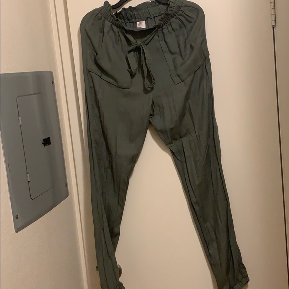 Womens Olive green slacks